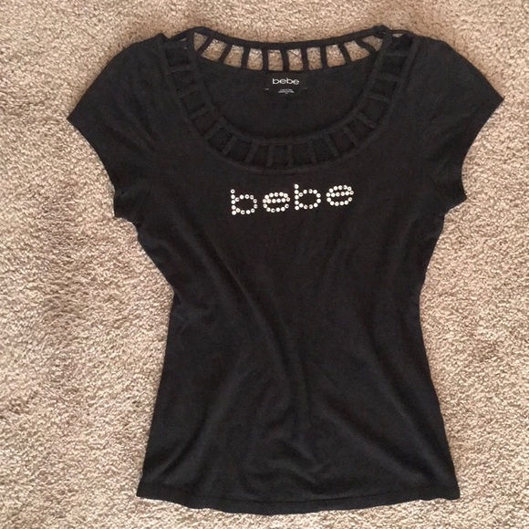 Crystal Bebe top with sexy, caging neckline - Picture 4 of 4